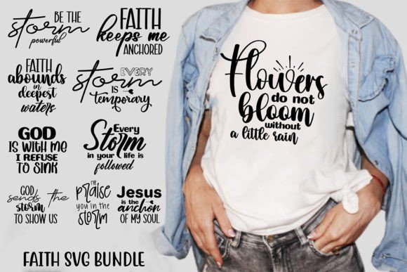 Faith SVG Bundle for T-Shirt Designs