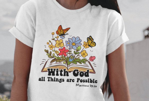 God Christian Sublimation Designs, Bible T-Shirt Designs
