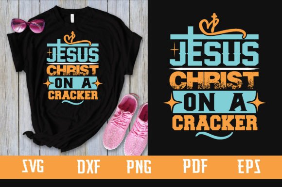 Jesus Christ on a Cracker Svg Design