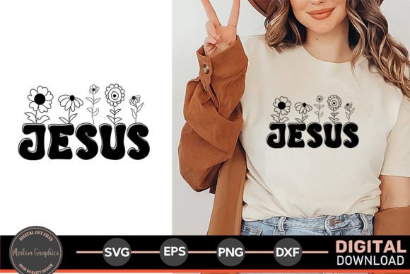 Jesus - Christian Quotes Retro SVG